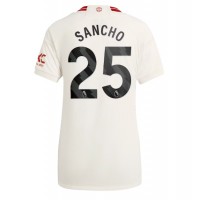 Fotballdrakt Dame Manchester United Jadon Sancho #25 Tredjedrakt 2023-24 Kortermet